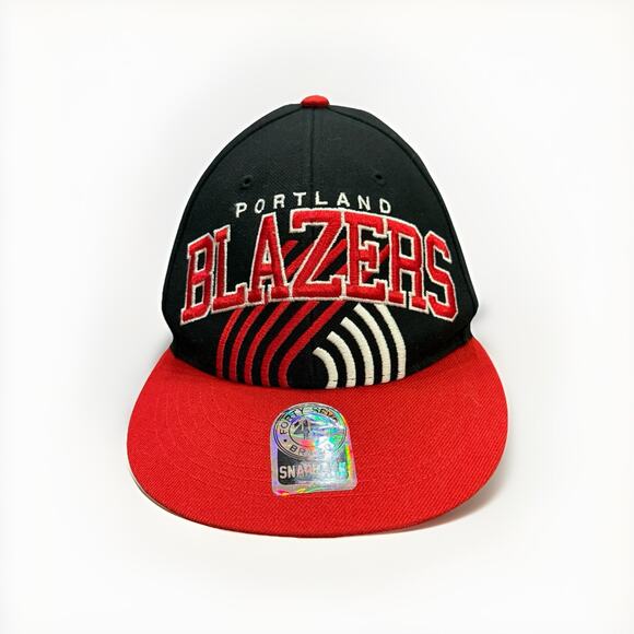 ’47 Other - 47 Brand Mens Black NBA Portland TrailBlazers Hardwood Classic Wool Snapback Hat